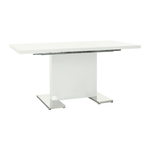 Casa si Gradina - Mobilier - Mese si birouri - Mese bucatarie si dining - Masa dining, alba HG, 120-160x80 cm, IRAKOL - Infinity.ro