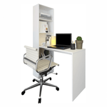 Casa si Gradina - Mobilier - Mese si birouri - Birouri - Masa (birou) multifunctionala, alb, 125x50 cm, JASMIN - Infinity.ro