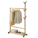Casa si Gradina/Mobilier/Organizare si depozitare/Cuiere - Stander haine, bambus, latime 100 cm, VIKIR TYP 3 - Infinity.ro