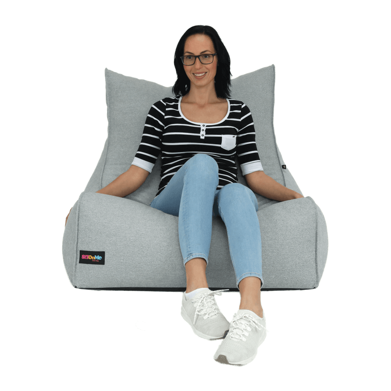 Casa si Gradina - Mobilier - Scaune si fotolii - Fotolii - Fotoliu tip sac, material textil gri deschis, EGALEO - Infinity.ro