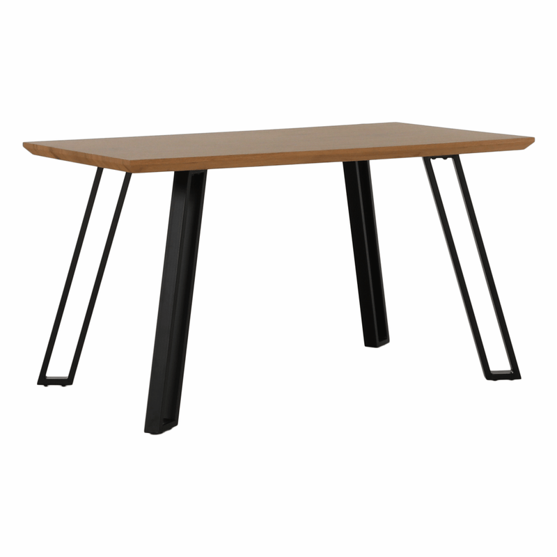 Casa si Gradina - Mobilier - Mese si birouri - Mese bucatarie si dining - Masa dining, stejar/negru, 140x80 cm, PEDAL - Infinity.ro