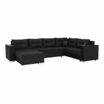 Casa si Gradina - Mobilier - Canapele si coltare - Coltare - Coltar reversibil, negru/negru spicat, STILA - Infinity.ro