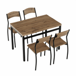 Casa si Gradina - Mobilier - Seturi de mobilier - Seturi mese si scaune - Set de luat masa 1 + 4, stejar artizanal, AMANDA - Infinity.ro
