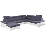 Casa si Gradina - Mobilier - Canapele si coltare - Canapele - Canapea, gri/alb, model stanga, MARELIA - Infinity.ro