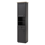 Casa si Gradina - Mobilier - Dulapuri si sifoniere - Dulapuri - Dulap inalt, gri inchis / stejar, TOSKANA - Infinity.ro