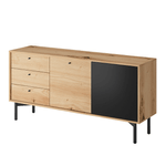 Casa si Gradina - Mobilier - Comode si corpuri - Comode - Comoda FK 151, stejar artisan/negru, FORSO - Infinity.ro