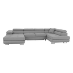 Casa si Gradina - Mobilier - Canapele si coltare - Coltare - Coltar, gri deschis, model dreapta, AMARETO U - Infinity.ro