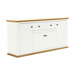 Casa si Gradina - Mobilier - Comode si corpuri - Comode - Scrin MZ9, alb / stejar grand, LEON - Infinity.ro