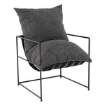 Casa si Gradina - Mobilier - Scaune si fotolii - Fotolii - Fotoliu modern, gri/negru, DEKER - Infinity.ro