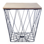 Casa si Gradina - Mobilier - Mese si birouri - Masute de cafea - Masuta auxiliara, natural/negru, AZURO - Infinity.ro