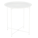 Casa si Gradina - Mobilier - Mese si birouri - Birouri - Masuta auxiliara cu tava detasabila, alb, RENDER - Infinity.ro