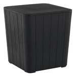 Casa si Gradina - Gradina si terasa - Mobilier exterior - Dulapuri si lazi depozitare exterior - Cutie / masa de depozitare pentru gradina, neagra, IBLIS - Infinity.ro