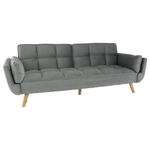 Casa si Gradina - Mobilier - Canapele si coltare - Coltare - Coltar extensibil, catifea gri deschis / fag, KAPRERA NEW - Infinity.ro