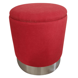 Taburet, catifea albastru Velvet/crom argintiu, DARON