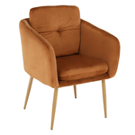 Casa si Gradina - Mobilier - Scaune si fotolii - Fotolii - Fotoliu design, tesatura din catifea teracota, AVETA - Infinity.ro