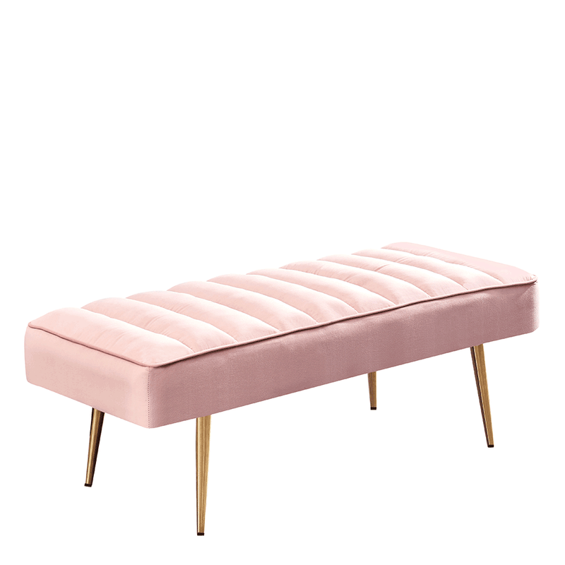 Casa si Gradina/Mobilier/Organizare si depozitare/Bancute - Banca, roz / crom-auriu, FALNA - Infinity.ro