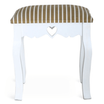 Casa si Gradina - Mobilier - Scaune si fotolii - Tabureti - Taburet, alb/model dungat, WAGNER 1 NEW - Infinity.ro