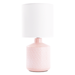 Casa si Gradina - Corpuri si surse de iluminat - Veioze si lampi - Veioze - Lampa de masa, alba / roz, OFRED - Infinity.ro