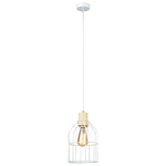 Casa si Gradina - Corpuri si surse de iluminat - Lustre si pendule - Lampa suspendata, alba / metalica, ASTOK - Infinity.ro
