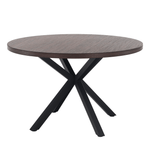 Casa si Gradina - Mobilier - Mese si birouri - Mese bucatarie si dining - Masa de sufragerie stejar inchis / negru, diametru 120 cm, MEDOR - Infinity.ro