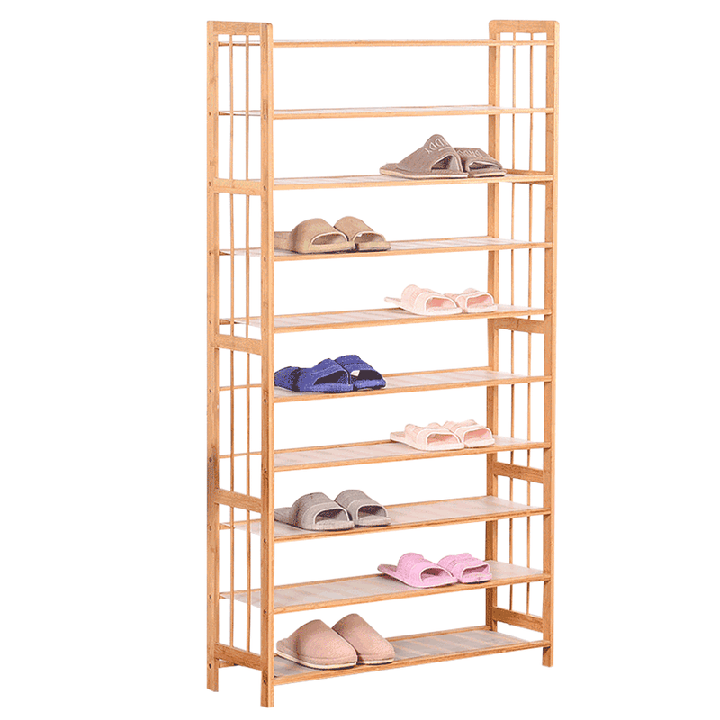 Casa si Gradina - Mobilier - Organizare si depozitare - Cutii depozitare - Cutie pentru pantofi, 10 polite, bambus, VERTO - Infinity.ro