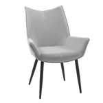 Casa si Gradina - Mobilier - Scaune si fotolii - Scaune - Scaun de masa, tesatura de catifea gri / negru, MAIRIN TIP 1 - Infinity.ro