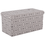 Casa si Gradina - Mobilier - Scaune si fotolii - Tabureti - Taburet pliabil, material gri/alb cu model, FARGO - Infinity.ro