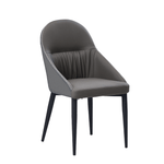Casa si Gradina - Mobilier - Scaune si fotolii - Scaune - Scaun de masa, piele ecologica gri / metal, KALINA - Infinity.ro