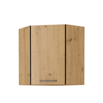 Casa si Gradina/Mobilier/Dulapuri si sifoniere/Dulapuri - Dulap superior, negru mat / stejar artizan, MONRO 60/60 GN-72 1F - Infinity.ro