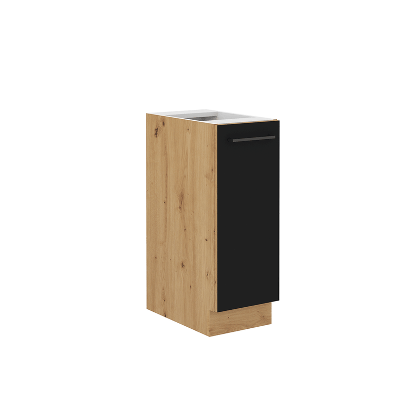 Casa si Gradina - Mobilier - Dulapuri si sifoniere - Dulapuri - Dulap inferior cu cos metalic, stejar artizan/ negru mat, MONRO 30 D CARGO - Infinity.ro