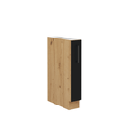 Casa si Gradina - Mobilier - Dulapuri si sifoniere - Dulapuri - Dulap inferior cu cos metalic, stejar artizan/ negru mat, MONRO 15 D CARGO - Infinity.ro