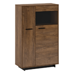 Casa si Gradina/Mobilier/Comode si corpuri/Comode - Comoda/ vitrina, stejar bolzano / negru, dreapta, DELIS C2 - Infinity.ro