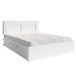 Casa si Gradina - Mobilier - Paturi si accesorii - Paturi - Pat 160x200, alb, RAMIAK - Infinity.ro