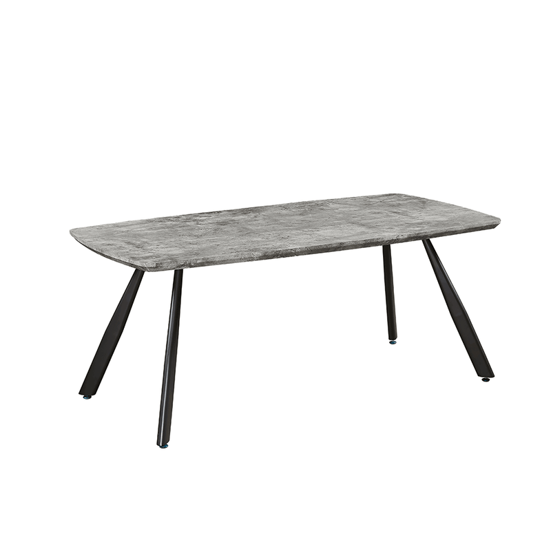 Casa si Gradina - Mobilier - Mese si birouri - Mese bucatarie si dining - Masa de luat masa, gri carbon / negru, 180x90 cm, ADELON - Infinity.ro