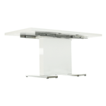 Casa si Gradina - Mobilier - Mese si birouri - Mese bucatarie si dining - Masa dining, alba HG, 120-160x80 cm, IRAKOL - Infinity.ro