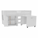 Casa si Gradina - Mobilier - Mobilier copii - Patuturi copii - Pat combinat pentru camera copiilor, alb, FANY - Infinity.ro