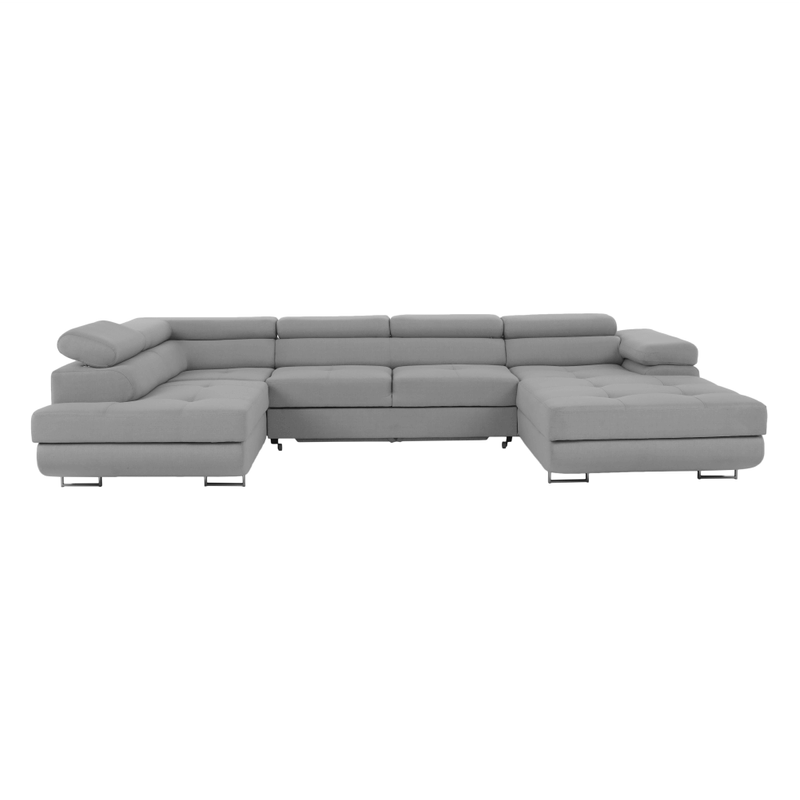 Casa si Gradina - Mobilier - Canapele si coltare - Coltare - Coltar, gri deschis, model stanga, AMARETO U - Infinity.ro