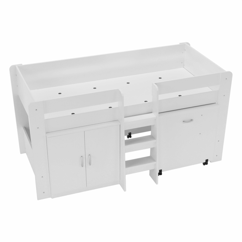 Casa si Gradina - Mobilier - Mobilier copii - Patuturi copii - Pat combinat pentru camera copiilor, alb, FANY - Infinity.ro