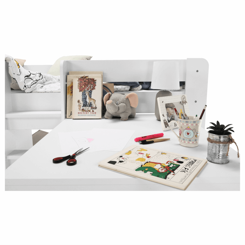 Casa si Gradina - Mobilier - Mobilier copii - Patuturi copii - Pat combinat pentru camera copiilor, alb, FANY - Infinity.ro