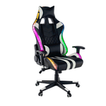 Casa si Gradina - Mobilier - Scaune si fotolii - Scaune - Scaun de birou / joc cu iluminare RGB, model negru / alb / culoare, ZOPA - Infinity.ro