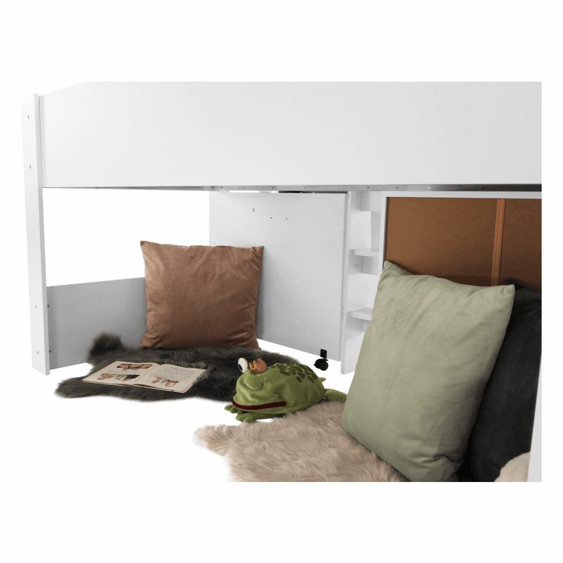 Casa si Gradina - Mobilier - Mobilier copii - Patuturi copii - Pat combinat pentru camera copiilor, alb, FANY - Infinity.ro