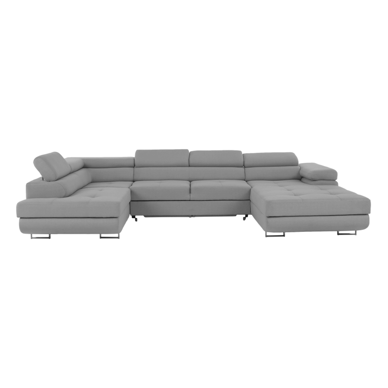 Casa si Gradina - Mobilier - Canapele si coltare - Coltare - Coltar, gri deschis, model stanga, AMARETO U - Infinity.ro