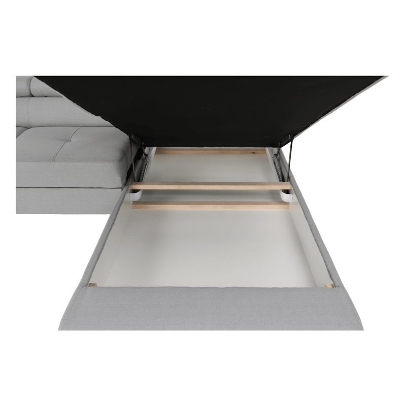 Casa si Gradina - Mobilier - Canapele si coltare - Coltare - Coltar, gri deschis, model dreapta, AMARETO U - Infinity.ro