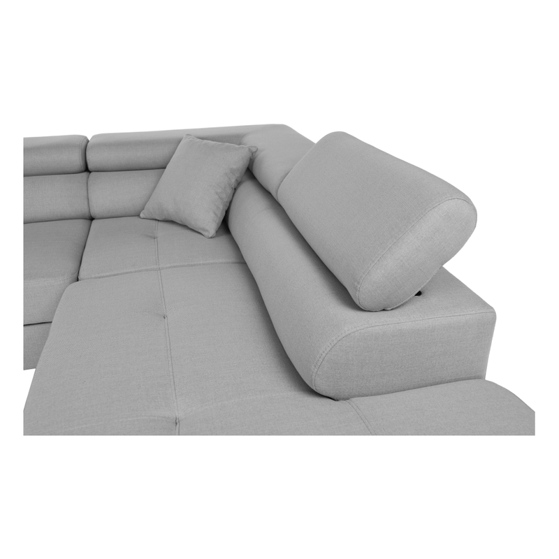 Casa si Gradina - Mobilier - Canapele si coltare - Coltare - Coltar, gri deschis, model dreapta, AMARETO U - Infinity.ro