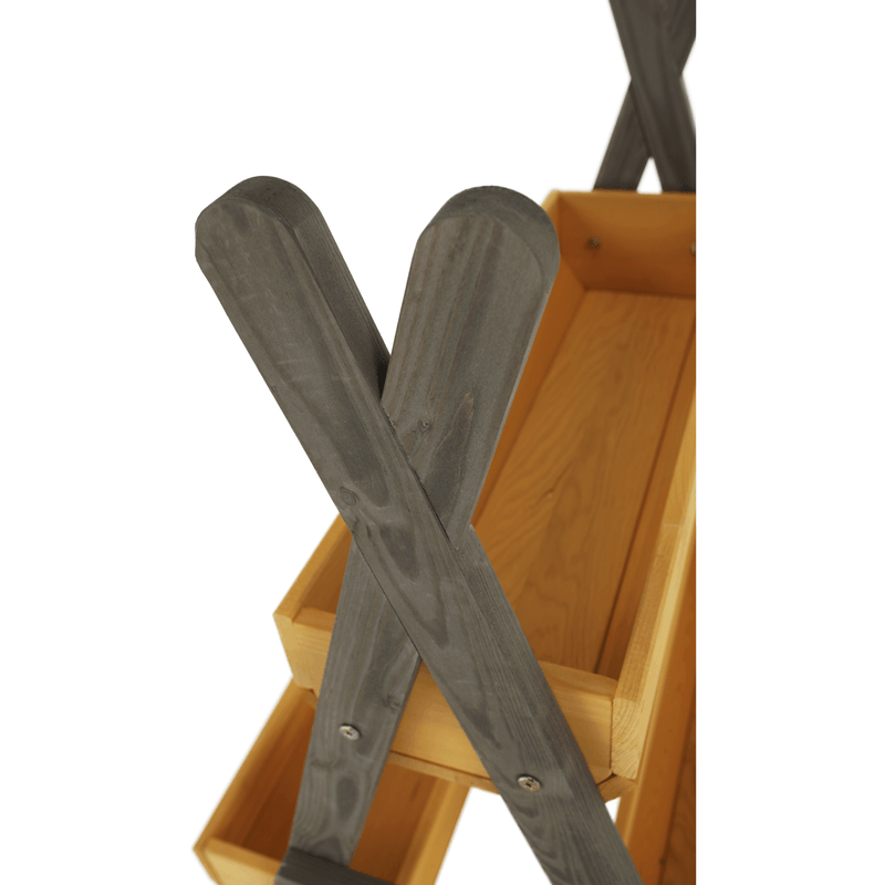 Casa si Gradina - Gradinarit si plante - Plante si ghivece - Ghivece si suporturi - Suport pentru flori din lemn, natural / gri, BERON - Infinity.ro