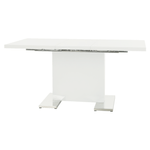 Casa si Gradina - Mobilier - Mese si birouri - Mese bucatarie si dining - Masa dining, alba HG, 120-160x80 cm, IRAKOL - Infinity.ro