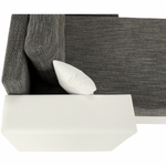 Casa si Gradina - Mobilier - Canapele si coltare - Coltare - Coltar reversibil, alb/gri maroniu, ESSEN - Infinity.ro