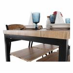 Casa si Gradina - Mobilier - Seturi de mobilier - Seturi mese si scaune - Set de luat masa 1 + 4, stejar artizanal, AMANDA - Infinity.ro