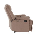 Ingrijire personala si Cosmetice - Sanatate si wellness - Articole wellness - Fotolii de masaj - Fotoliu reglabil masaj, material textil grej TAUPE, LAMBERT - Infinity.ro