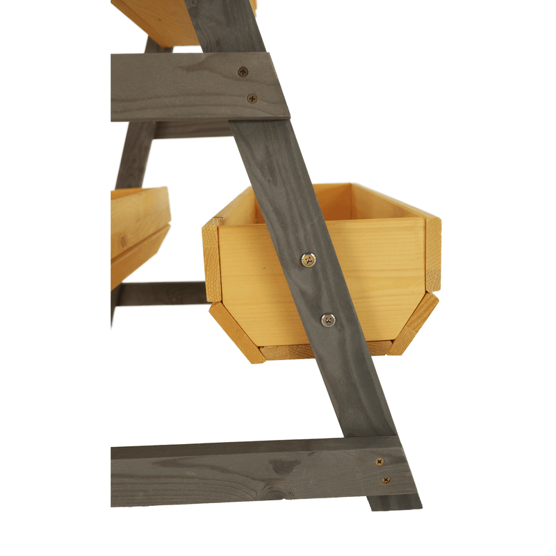 Casa si Gradina - Gradinarit si plante - Plante si ghivece - Ghivece si suporturi - Suport pentru flori din lemn, natural / gri, BERON - Infinity.ro